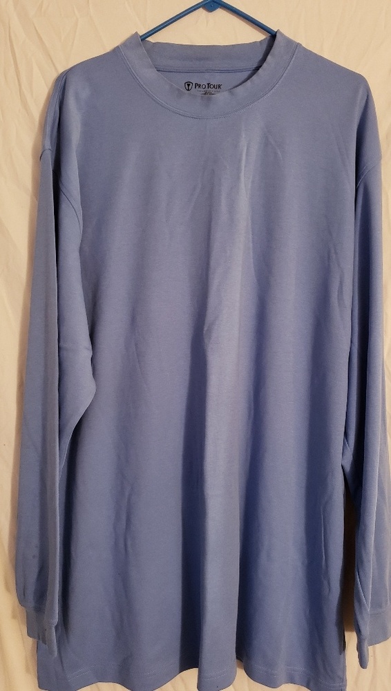 ProTour men's long sleeve 100% cotton shirt